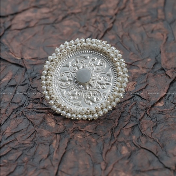 ABHISHITA’s Jewelry - ABHISHITA's Royal Rajwada Ring In 92.5 Silver Plating (Fully Adjustable)